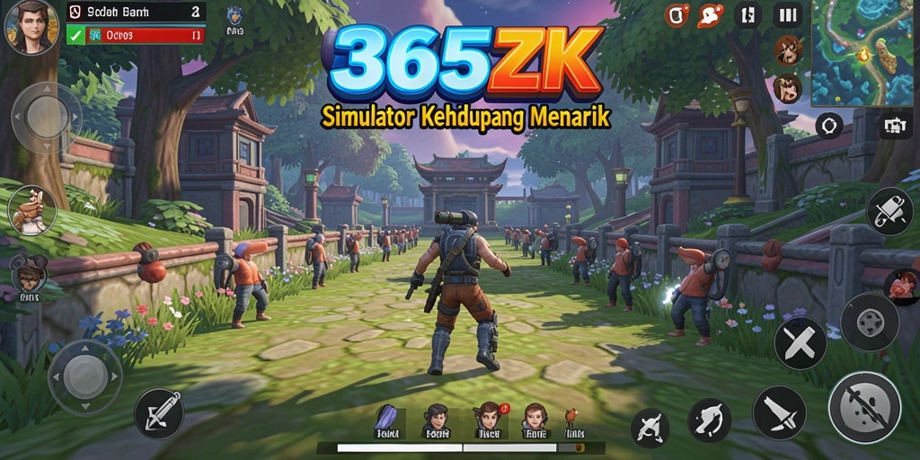 Screenshot utama 365ZK menampilkan keseruan gameplay simulasi yang menarik.