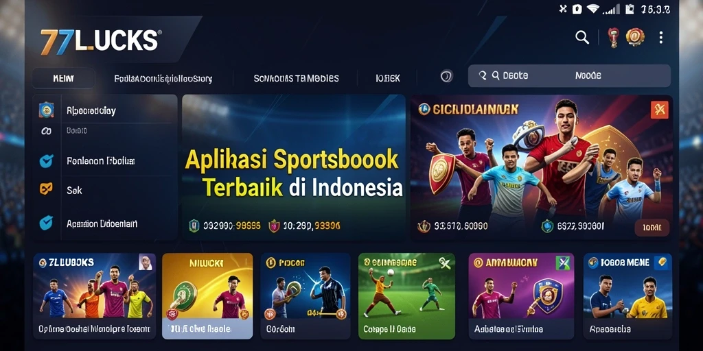 Tampilan menarik dari gameplay Sportsbook 77LUCKS yang seru.