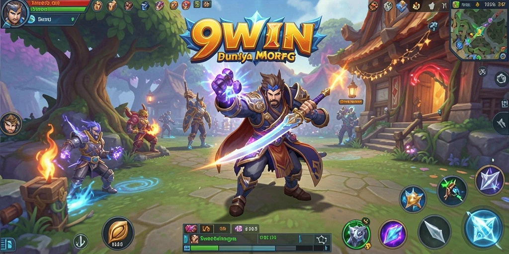 Gameplay seru di dunia fantasi 9WIN dengan pertarungan yang menegangkan.