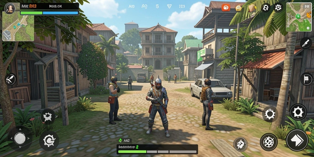 Screenshot gameplay AA62 menampilkan interaksi karakter yang hidup.