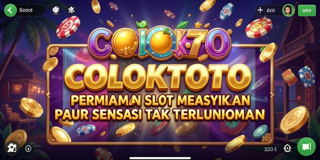 Screenshot gameplay COLOKTOTO menampilkan keseruan bermain Slot.