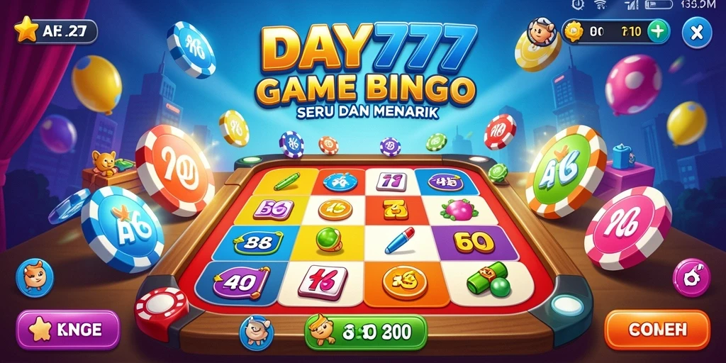 Tampilan gameplay Bingo yang menarik dan interaktif.
