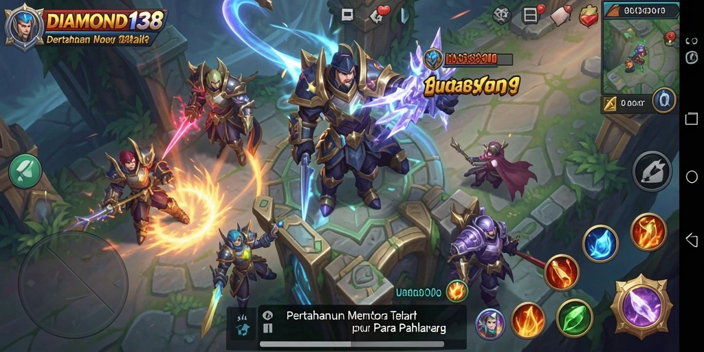 Gameplay mendebarkan DIAMOND138 dalam pertahanan menara.