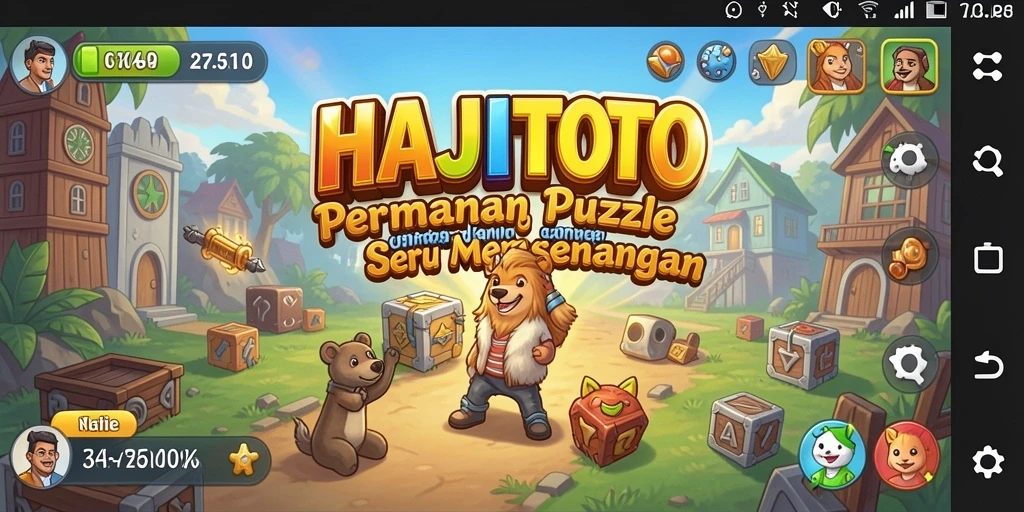 Tampilan gameplay HAJITOTO yang menangkap momen seru dalam menyelesaikan puzzle.