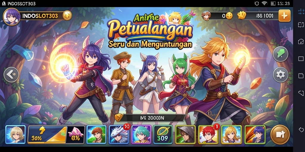 Tampilan screenshot gameplay seru di INDOSLOT303 yang penuh warna.