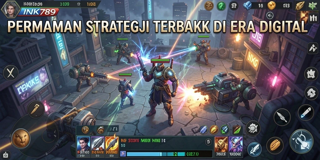 Screenshot menunjukkan aksi gameplay SLG yang menarik di INK789.