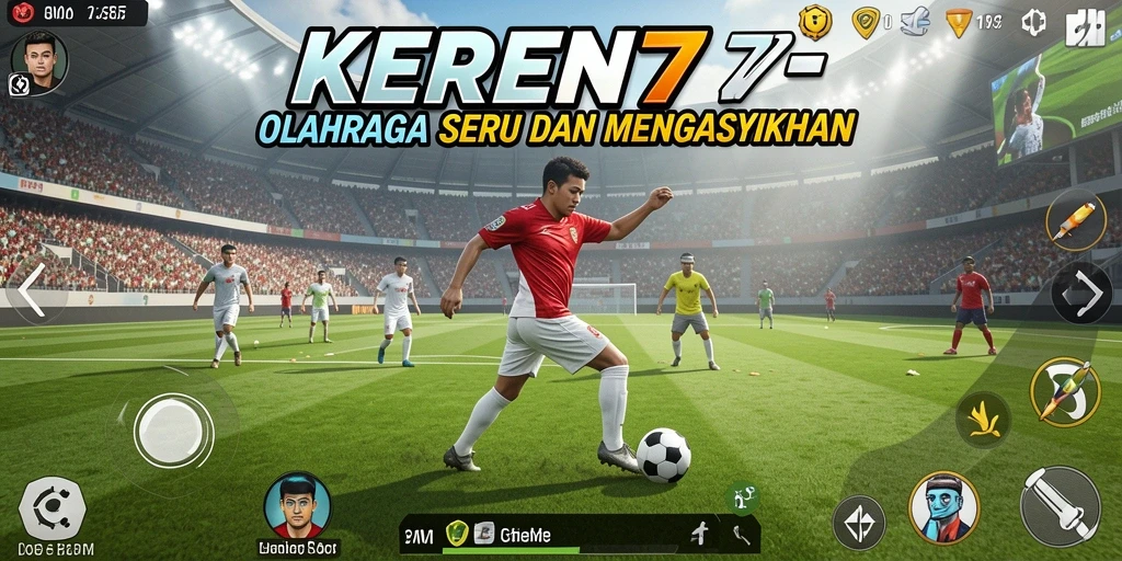 Tampilan menarik dari gameplay KEREN77 dengan aksi olahraga yang seru.