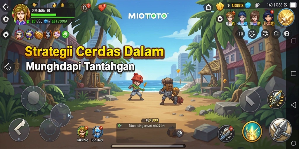Tampilan utama MIOTOTO menampilkan gameplay Strategy yang mendebarkan.