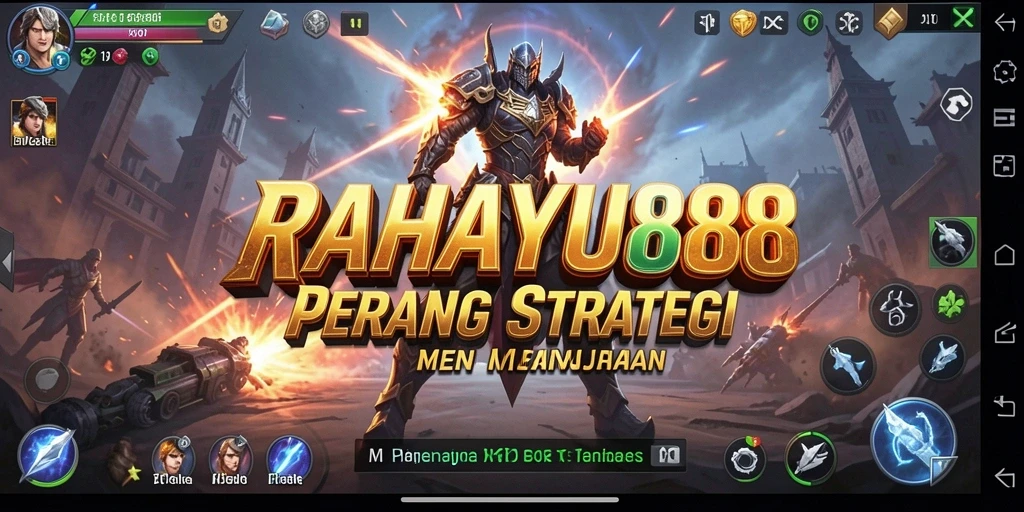 Tampilan menegangkan dengan aksi pertempuran strategis di RAHAYU88.