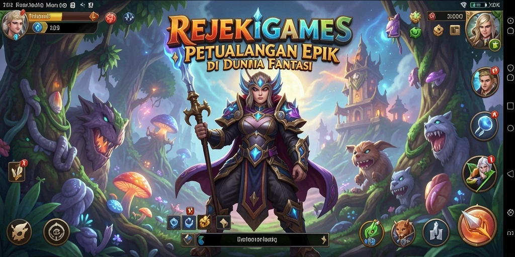 Tampilan epik dalam gameplay REJEKIGAMES yang mendebarkan.