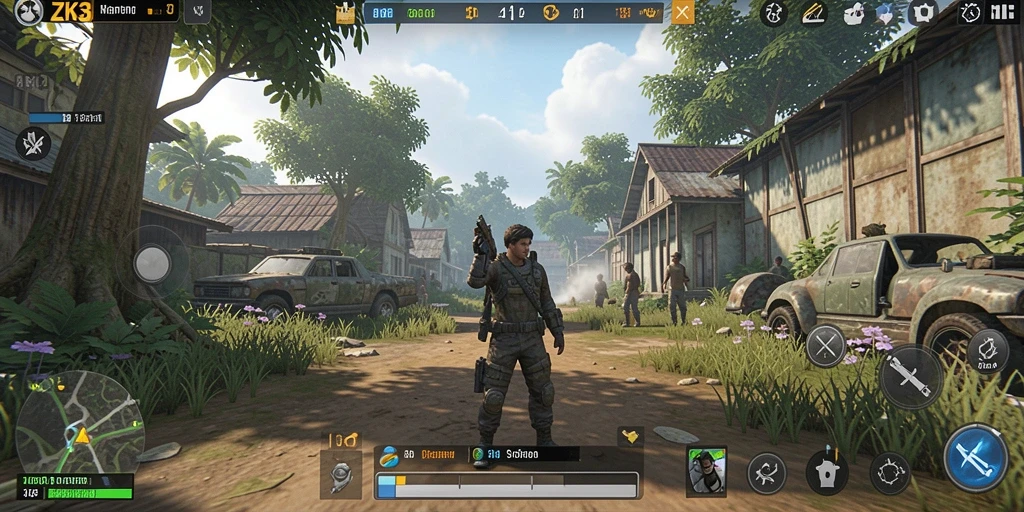 Tampilan gameplay ZK3 yang menarik dan imersif.